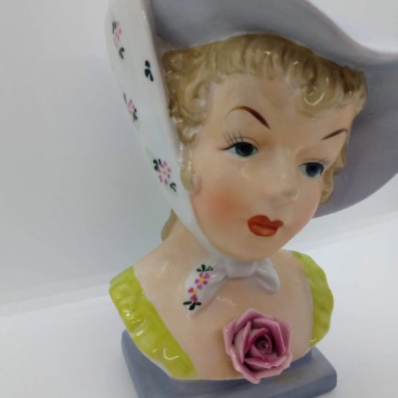 Southern Belle Vintage Lady head Vase Napco collectible - Picture 4 of 8